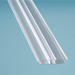H Profil Polycarbonat transparent f&uuml;r Stegplatten