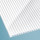 Doppelstegplatte Polycarbonat gestreift klar/weiß 16mm Stärke 980mm Breite