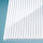Doppelstegplatte Polycarbonat gestreift klar/weiß 16mm Stärke 980mm Breite