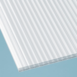 Stegplatte Polycarbonat X16 5-Fach Struktur opal/weiß 16mm Stärke 980mm Breite