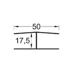 H-Profil für Verkleidungspaneel VP 200/250 17 x 200 mm 6,00 m Länge  PVC