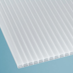 Doppelstegplatte Polycarbonat 16mm opal weiß 980mm breit 7,00 m Länge