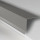 Traufenblech 155 x 40 mm - Aluminium 25my Polyesterlack beschichtet graualuminium - RAL 9007 95 ° 2,00 m